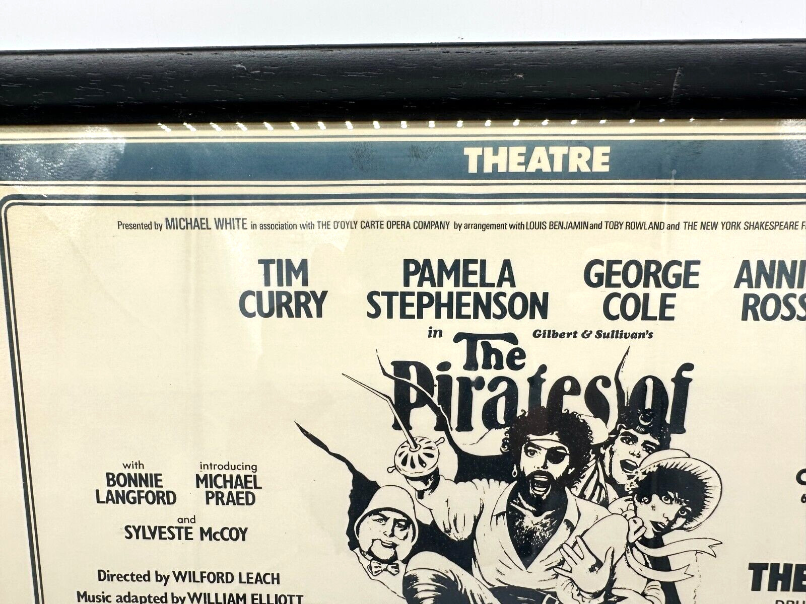 Rare VTG London Theatre Play Advertising Poster ~ 5 Plays 1982 ~ 22'' x 15''