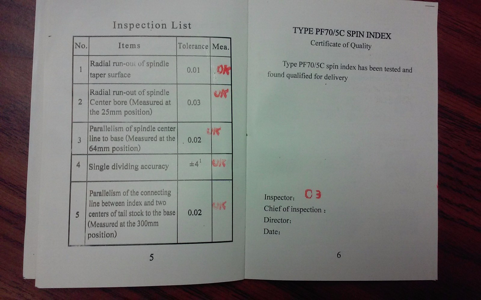 Tailstock only for 5C Spin Index Fixture #835-TSK shipping USA--new