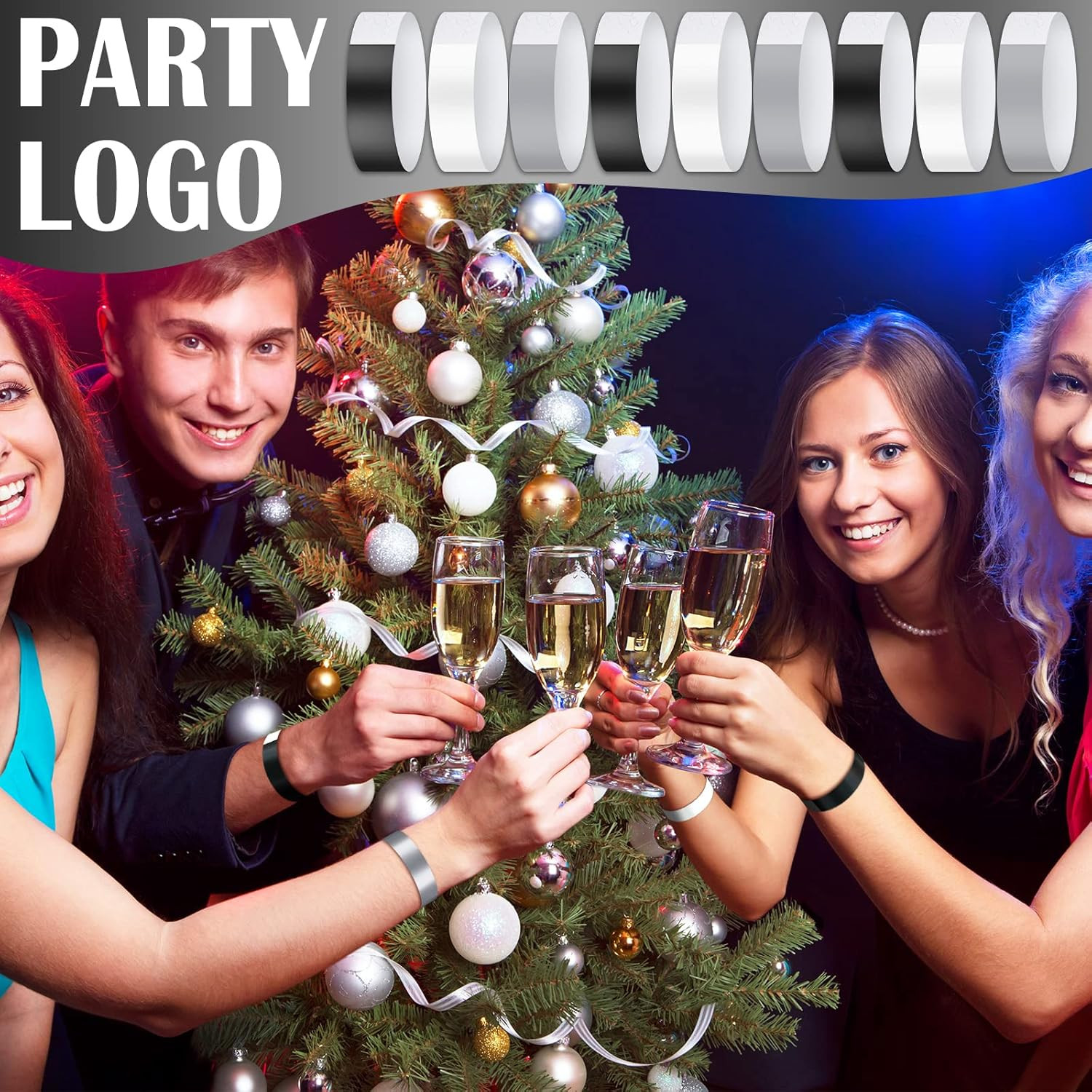 Paper Wristbands Neon Wrist Bands Waterproof Handbands for Events Lightweight Co