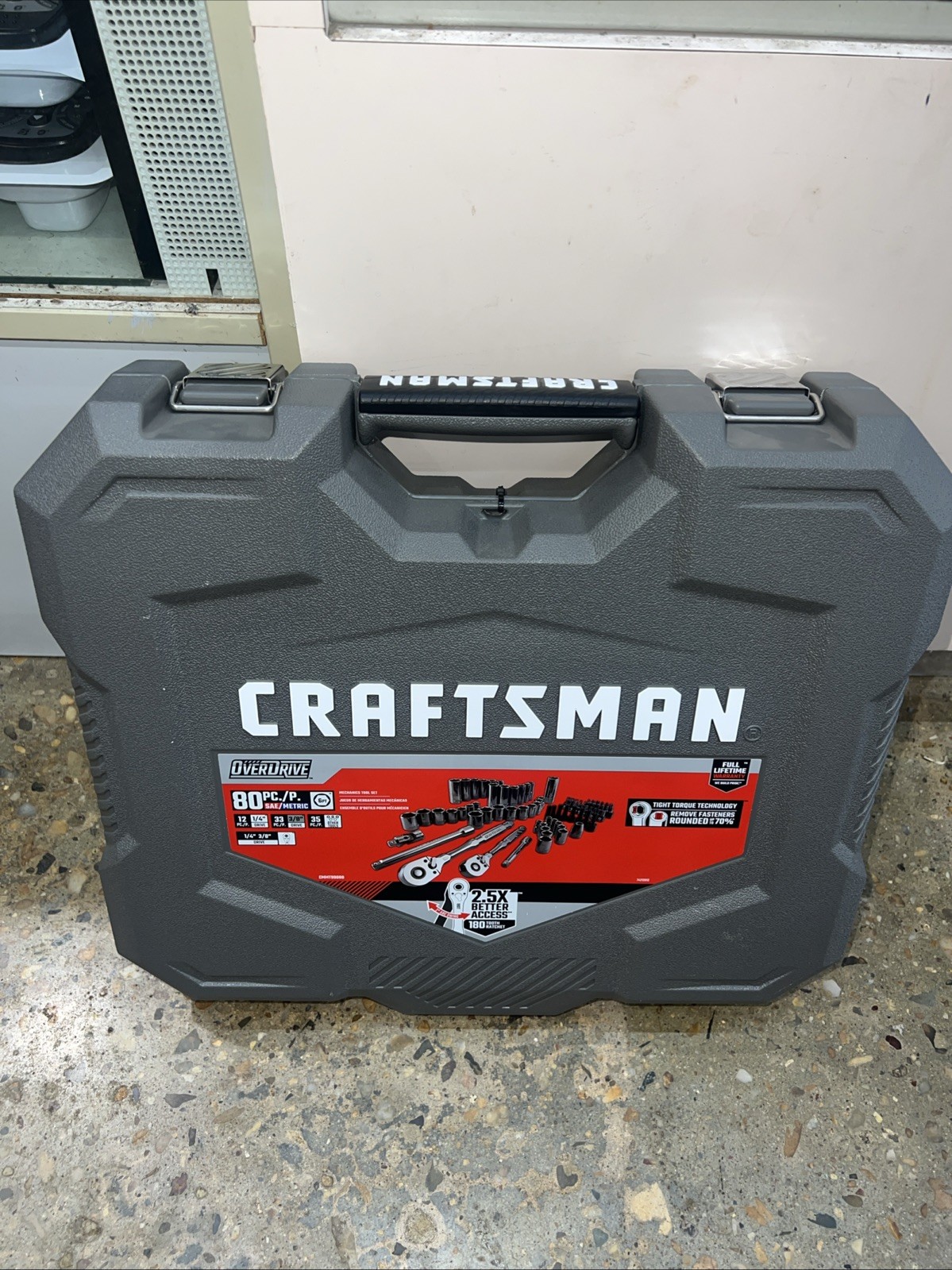 Craftsman CMMT99080 OVERDRIVE 80 Piece Standard SAE & Metric Mechanics Tool Set