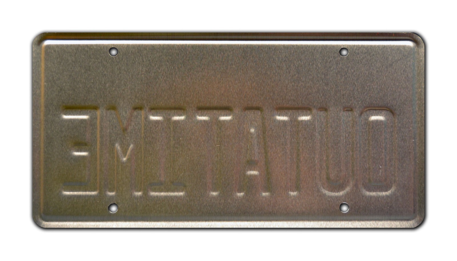 Back to the Future | Delorean | OUTATIME | STAMPED Replica Prop License Plate