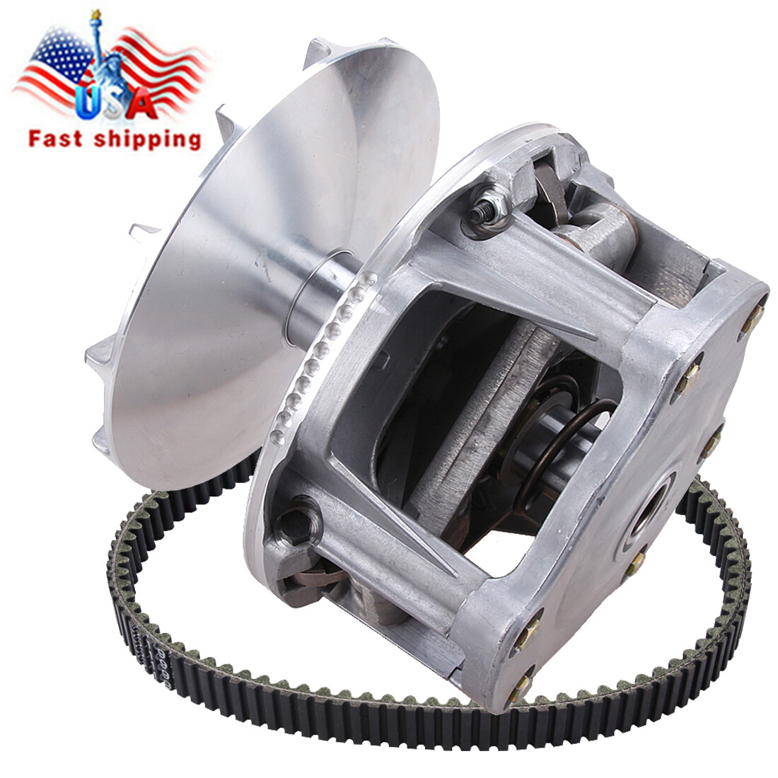 Primary Drive Clutch Assembly & Belt for Polaris Scrambler 500 4X4 2X4 1997-2006