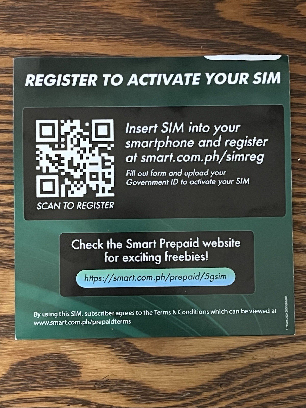 Philippines SMART Prepaid Sim Card Tri Cut 5g LTE ROAMING