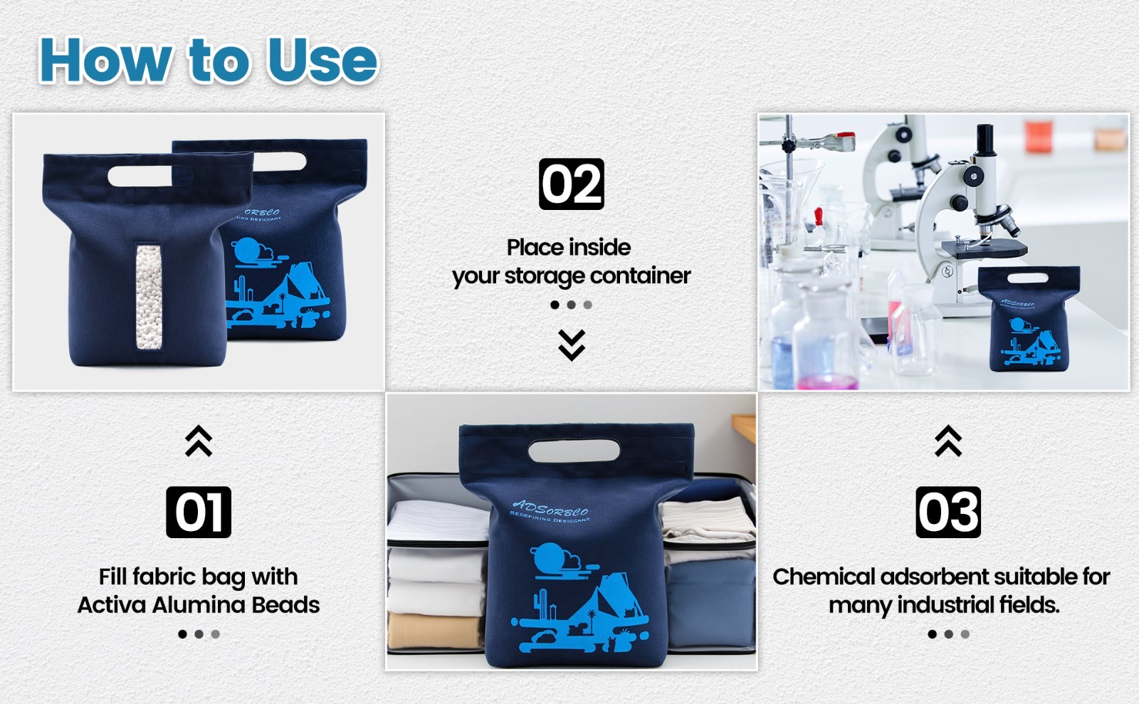 2 LBS Adsorbco Activated Alumina Desiccant