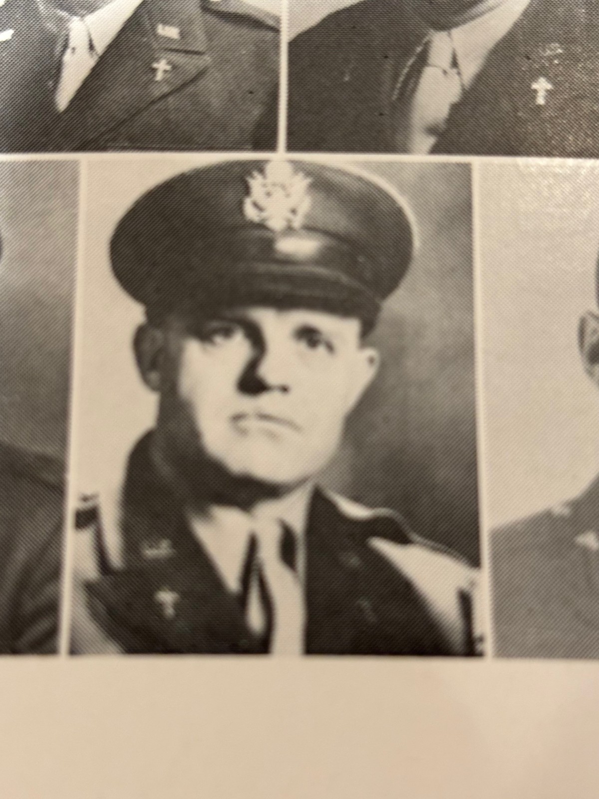 WWII ERA US ARMY CHAPLAIN DRESS & SERVICE VISOR HAT CAPS IDENTIFIED NAMED + MORE