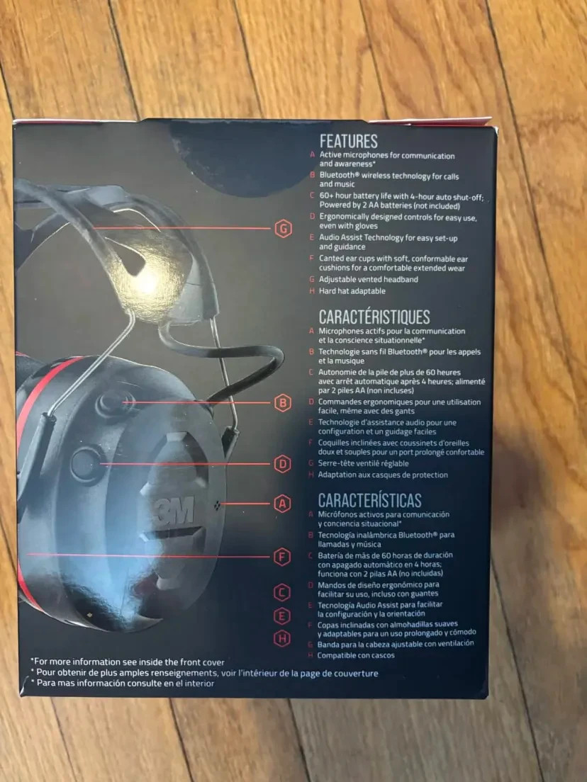 3M Pro-Protect w/Bluetooth 25dB NRR 90545H1-DC-PS