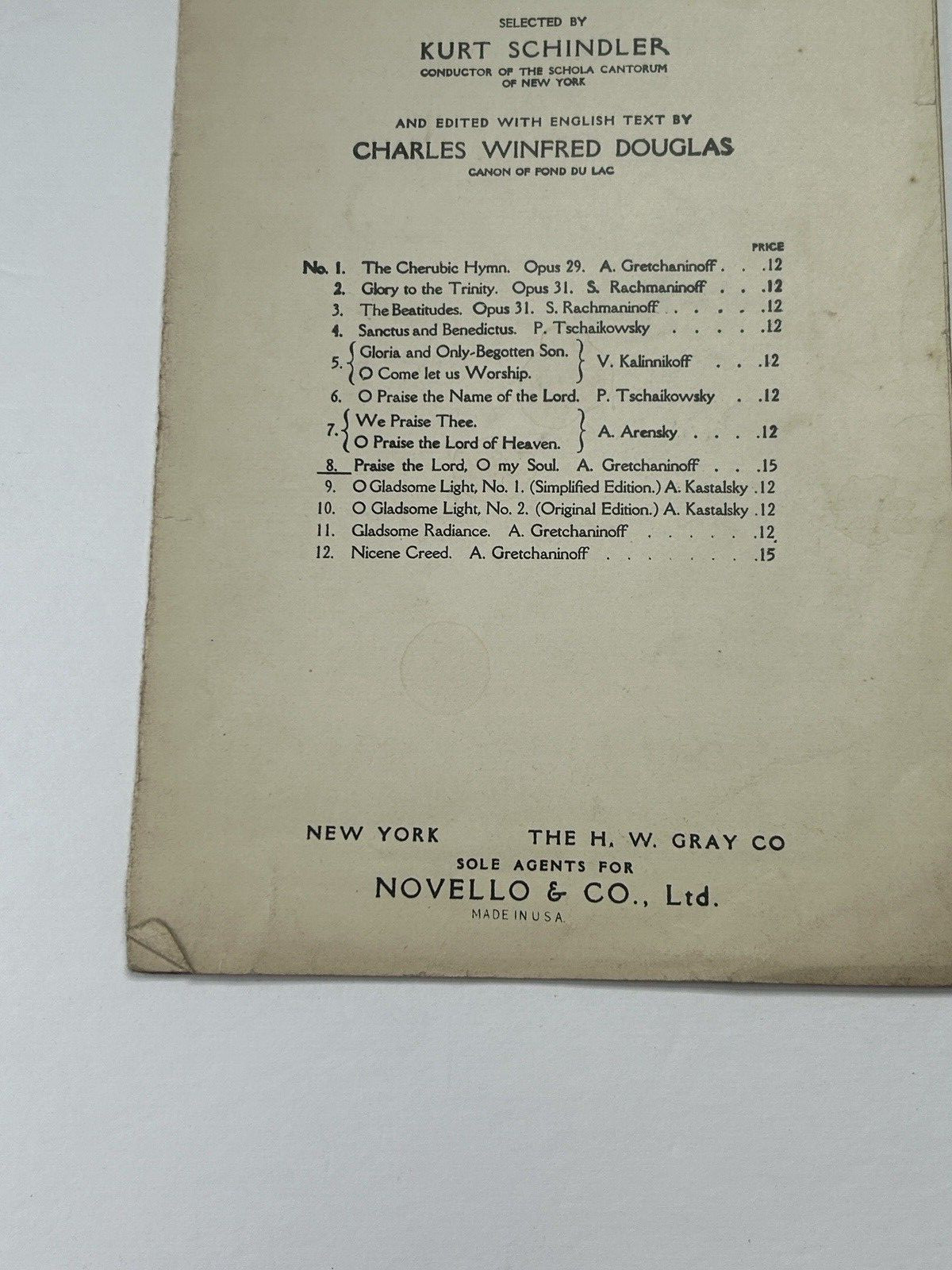 Vintage Sheet Music Choral Arrangements, Choirs Lot of 9