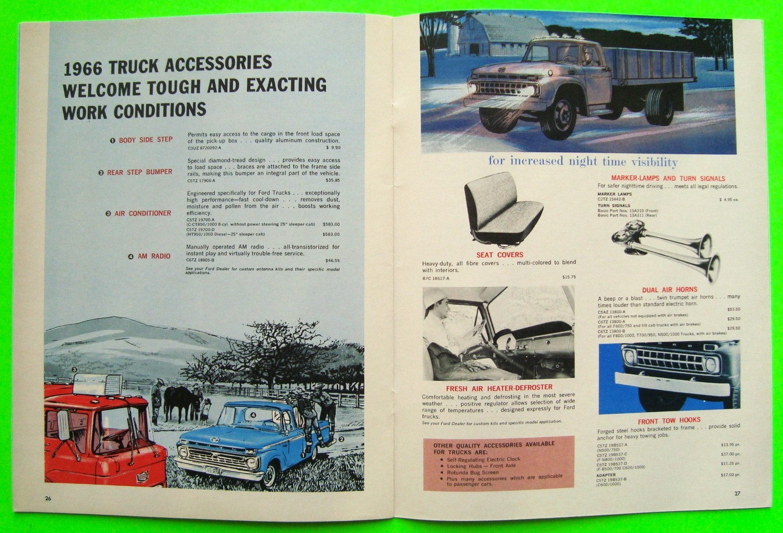 1966 FORD PERFORMANCE ACCESSORIES 32-pg CATALOG Brochure MUSTANG Bronco FAIRLANE