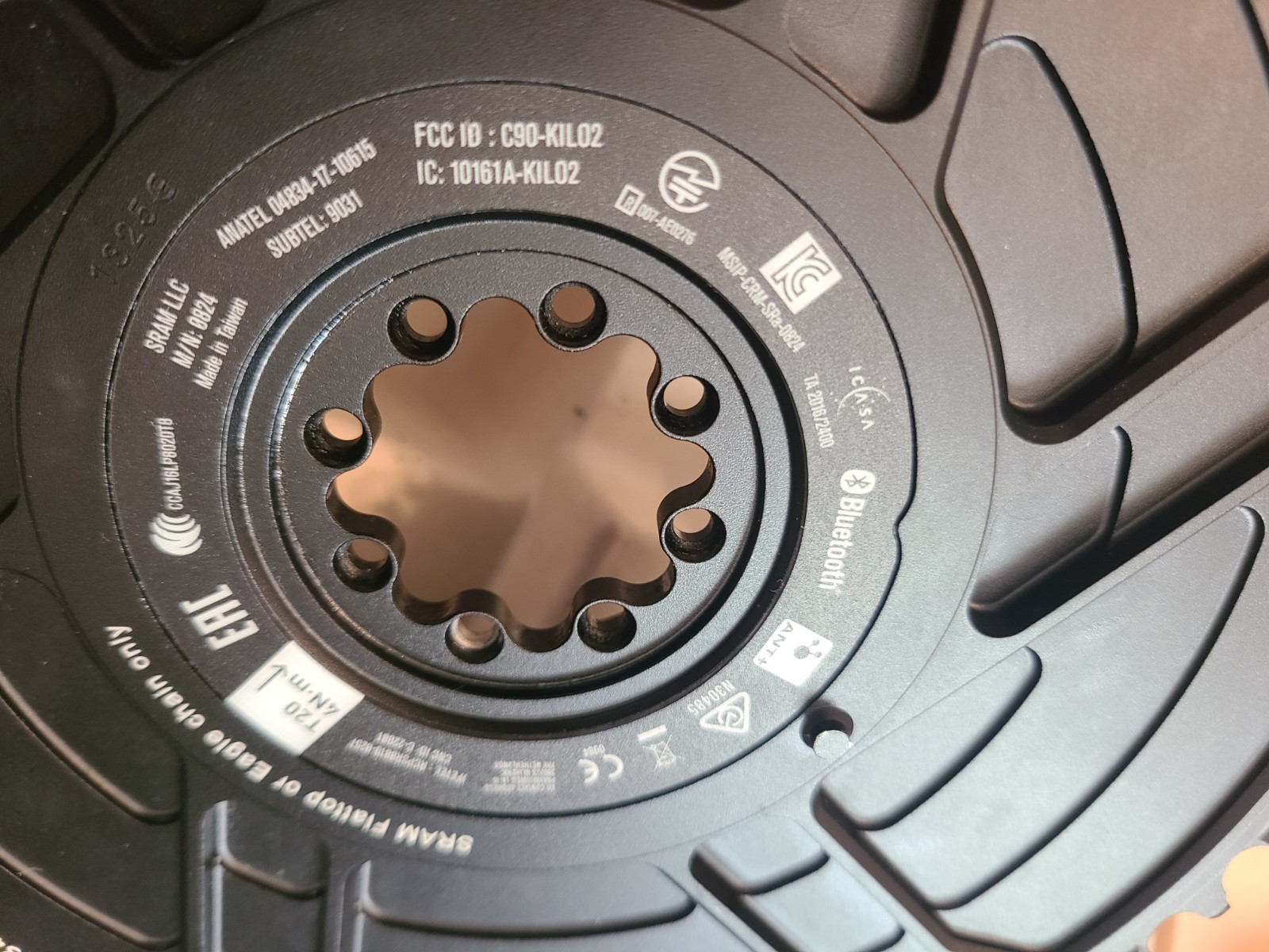 SRAM RED AXS E1 Aero Power Meter Chainring Kit 50t 12/13-Speed DM 8-Bolt Quarq