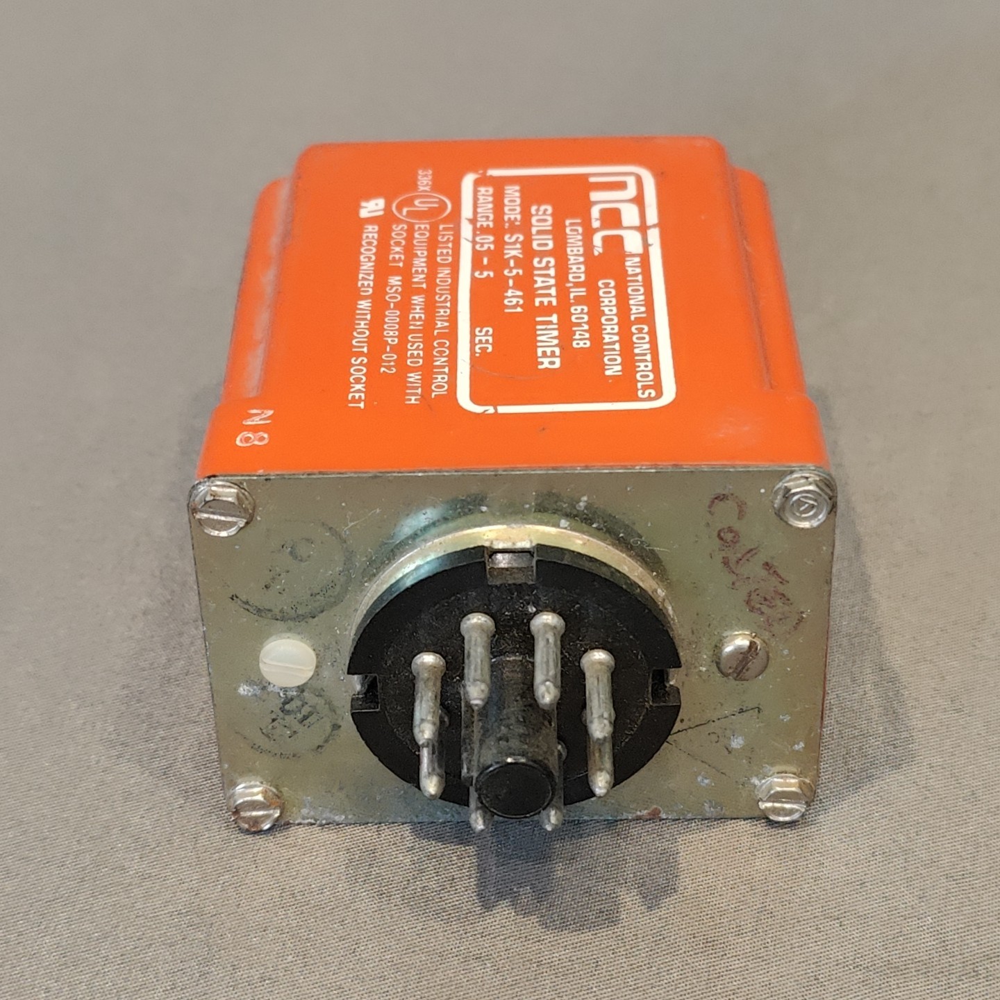 NCC S1K-5-461 Solid State Time Time Delay Relay National Controls