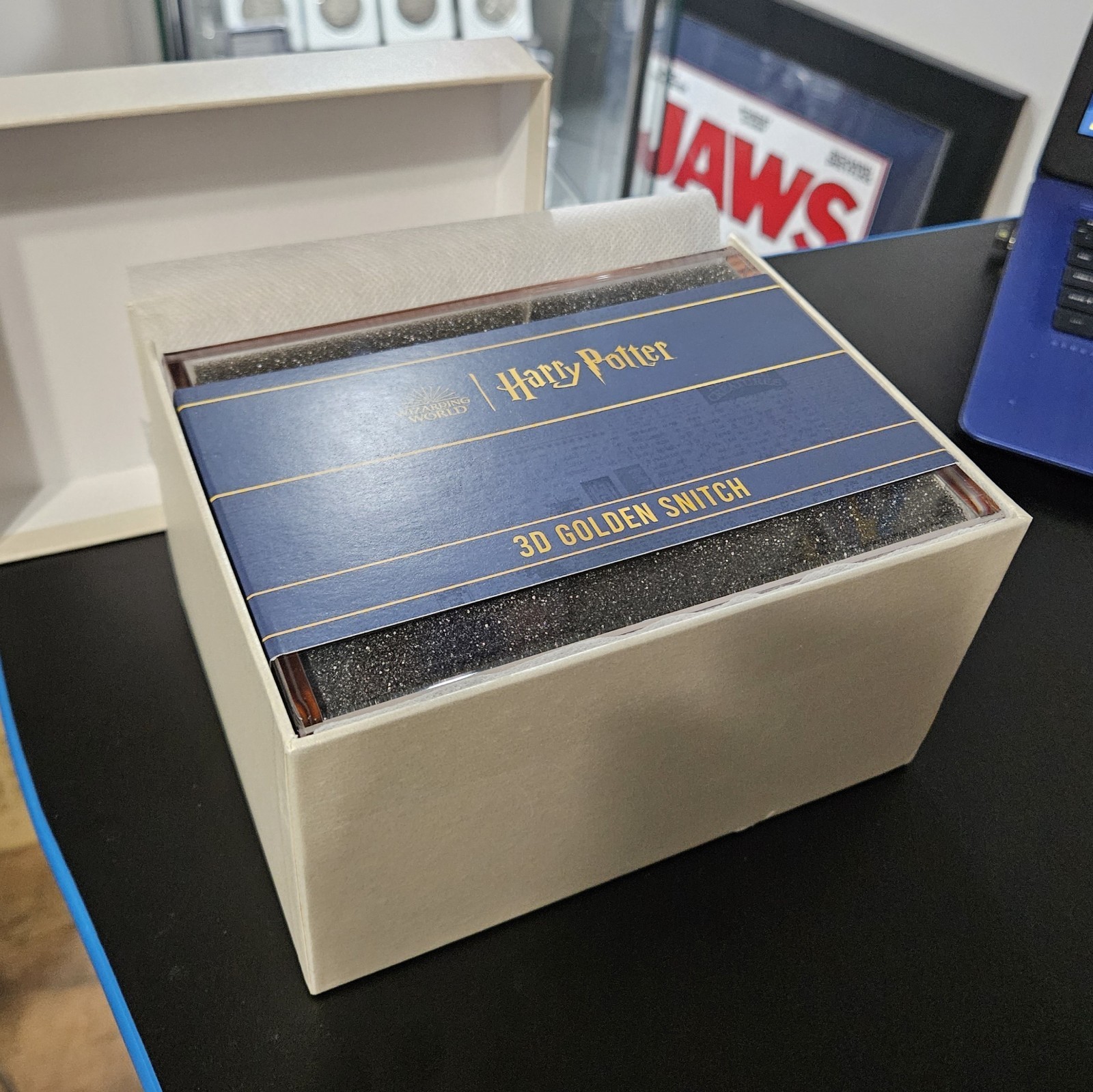 2022 Harry Potter 3D Golden Snitch 3oz .999 Silver 24k GP w/ Display Case