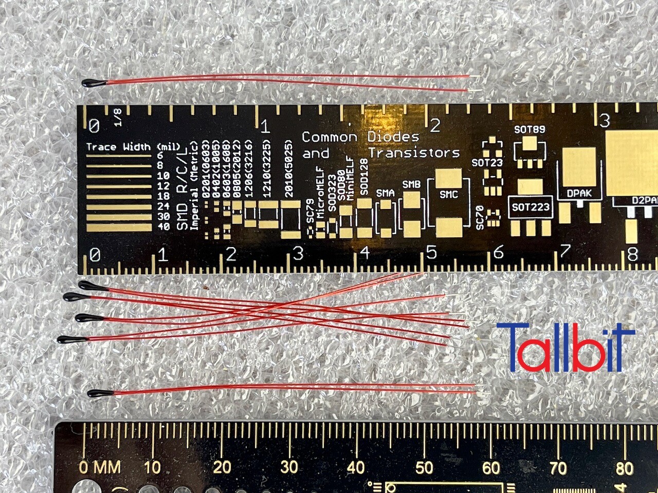 Thermistor NTC MF52B B3950 10K, 100K enameled wire 60mm