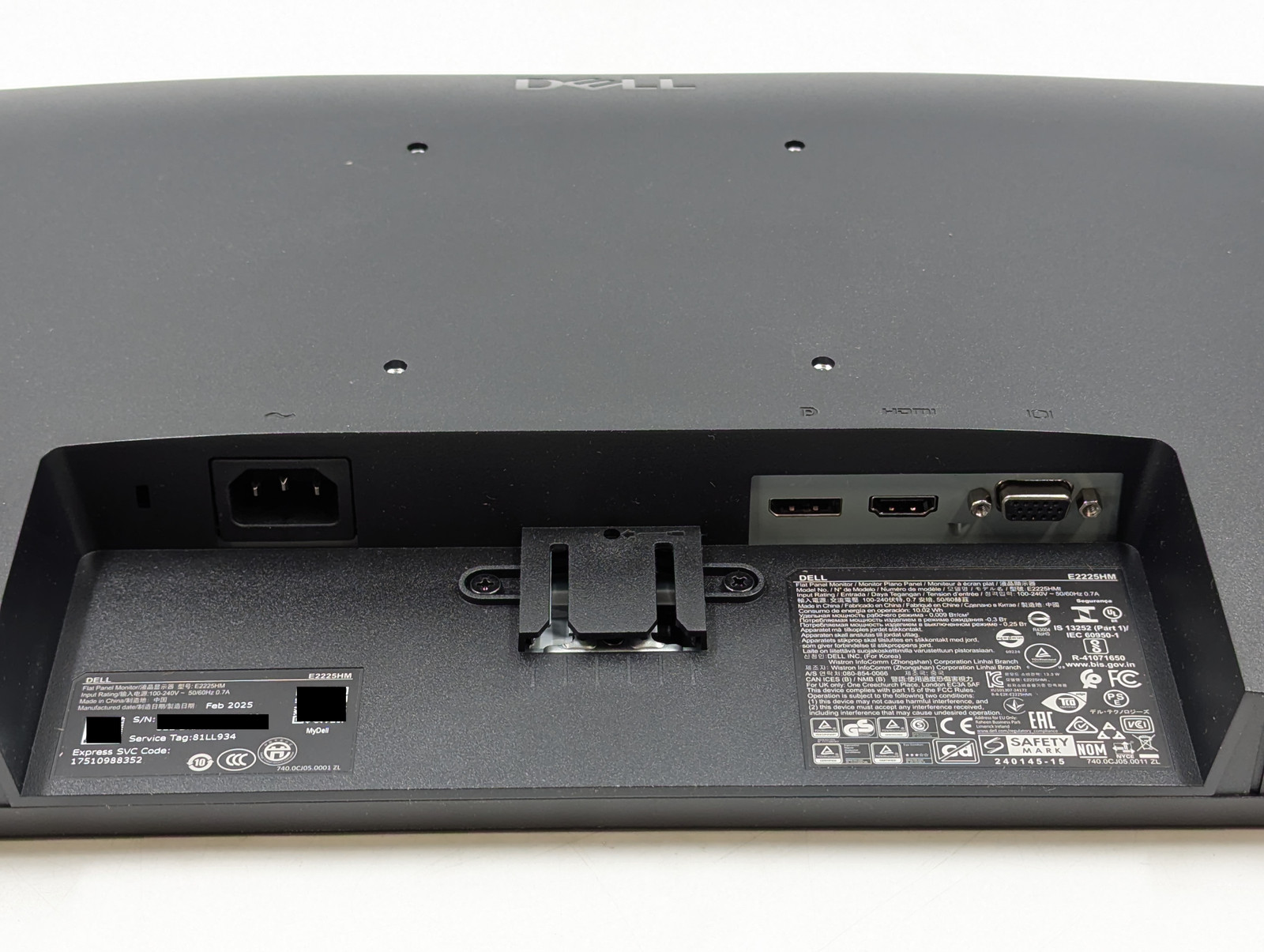 Dell Pro 22 Monitor E2225HM 21.5" 1920 x 1080 100 Hz 5 ms VA LED 04W70N