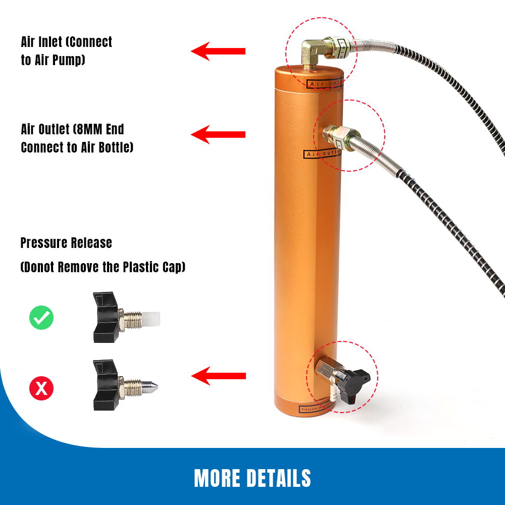 30MPA Oil Water Separator Air Compressor Filter PCP Compressor Pump 300BAR 2inch