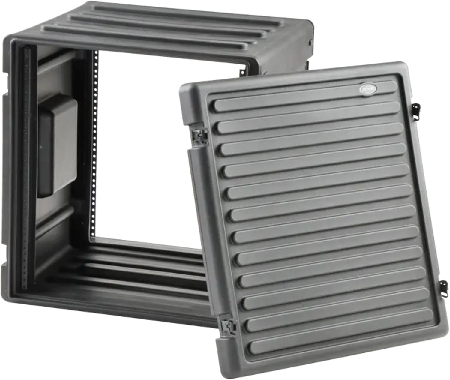 SKB Durable Polyethylene Gear Protector 12U Roto Rack with Twist Latches, Black