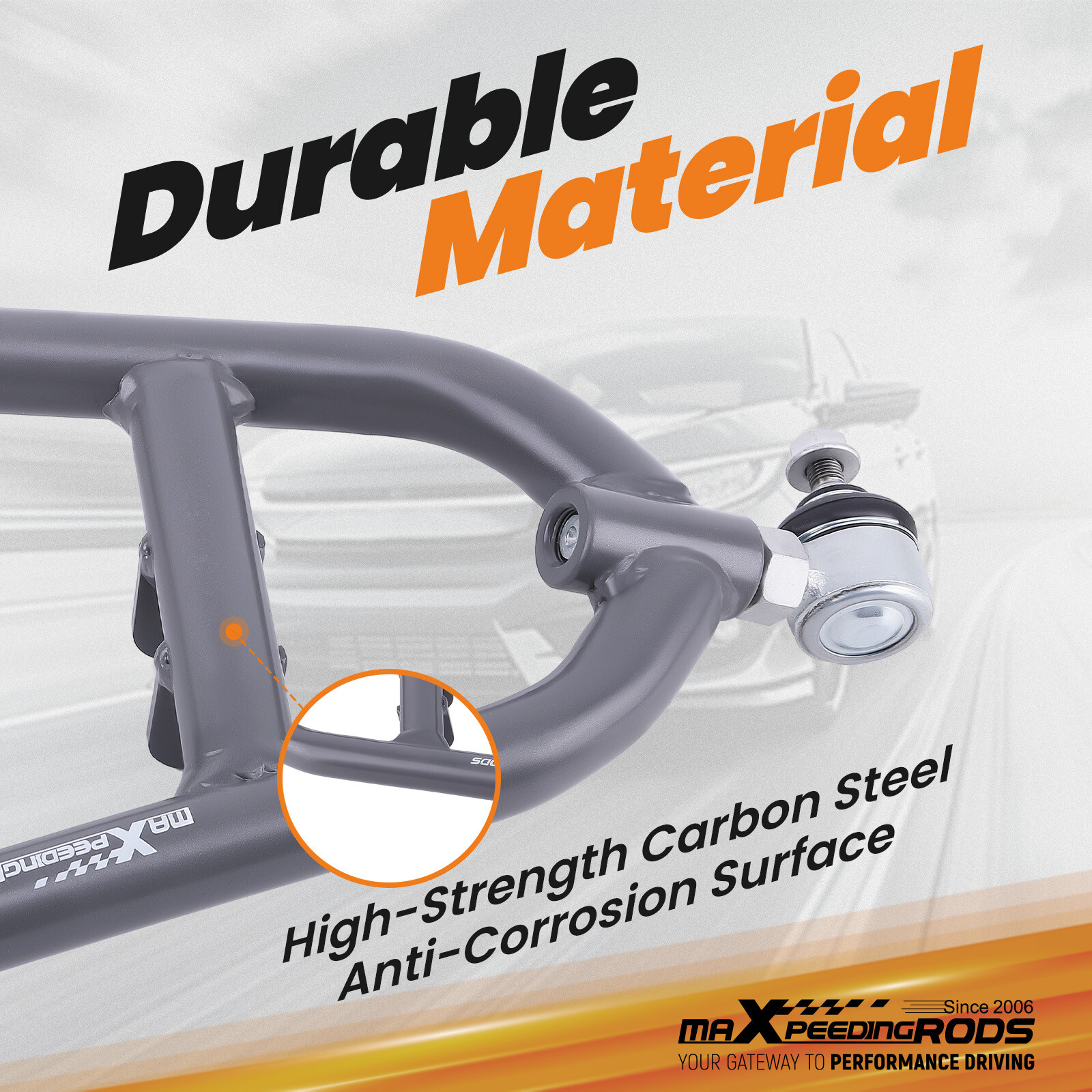 Front Lower & Upper A-Arms for 1989 1990 1991-2003 Yamaha WARRIOR 350 YFM350X