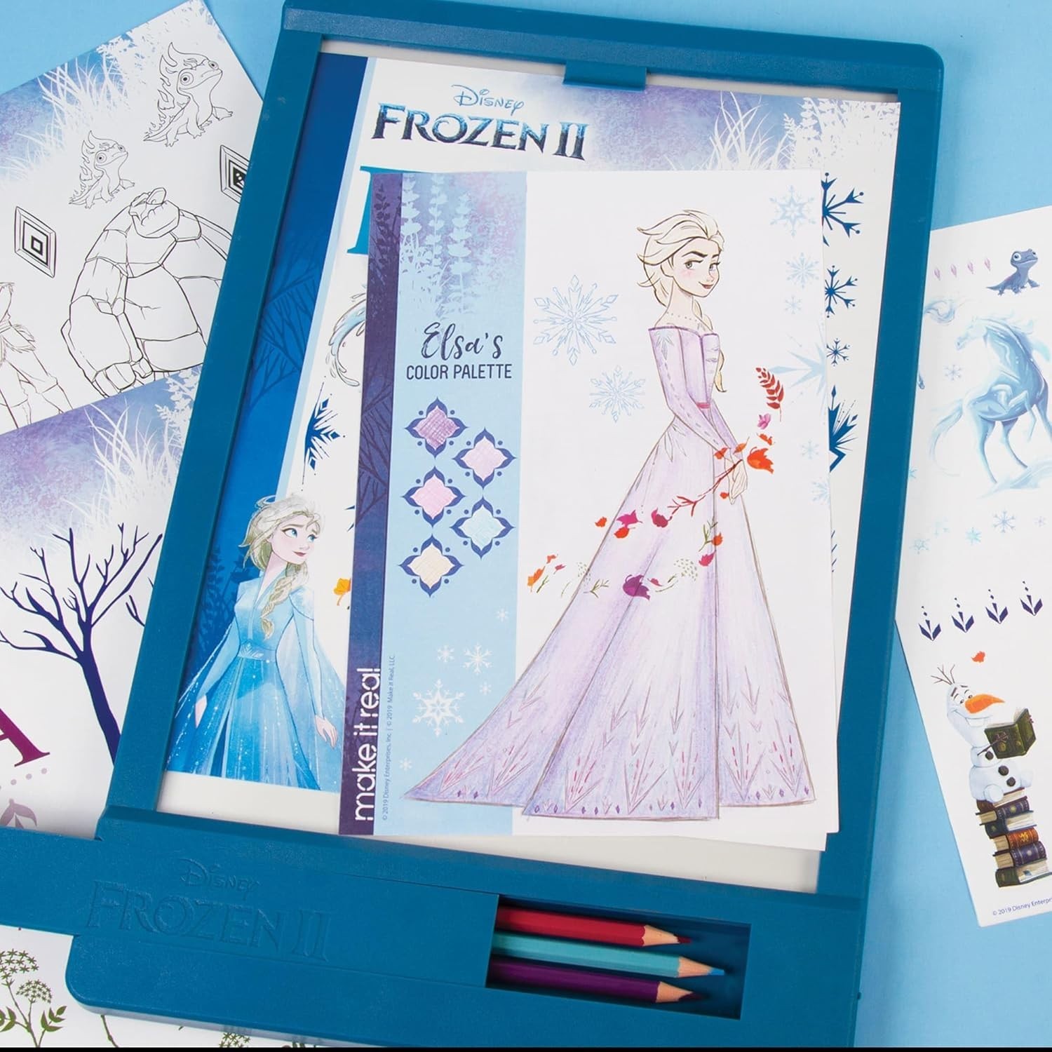 Make It Real Disney Frozen II - Fashion Design Tracing Light Table, 4254 (NEW)
