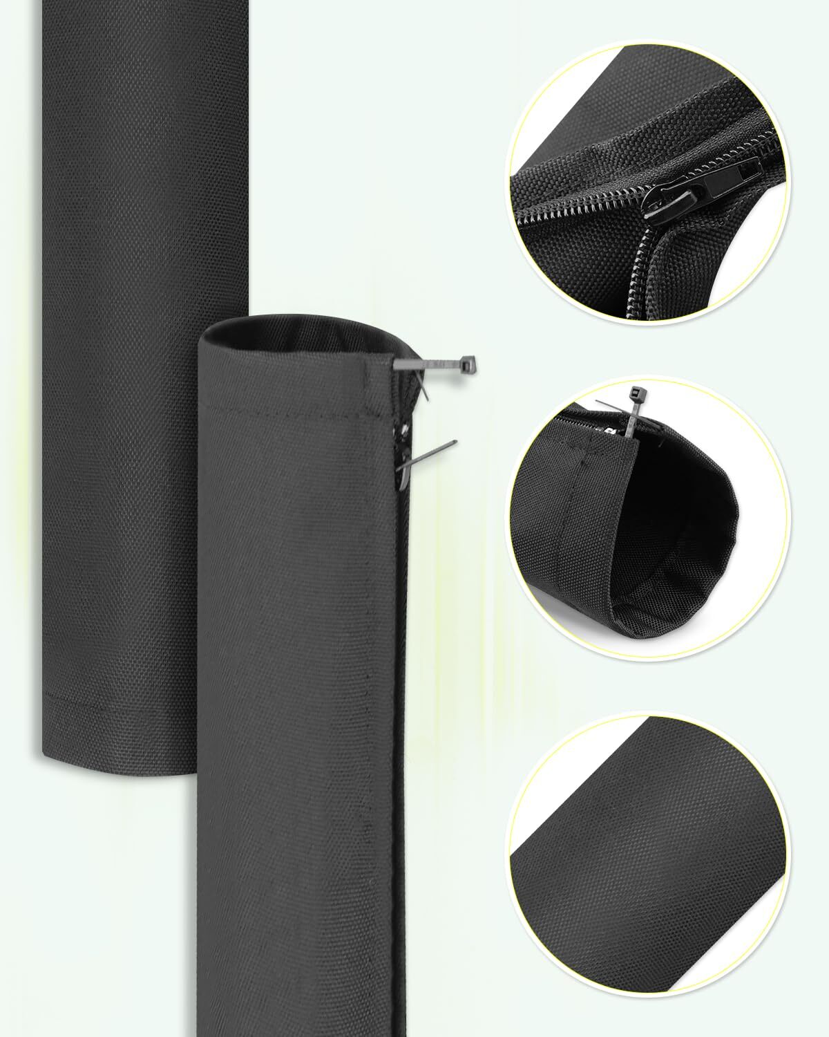 Outboard Marine Cable-Hose Rigging Protector Cover 48" Zippered Sleeve ZRS-1-DP