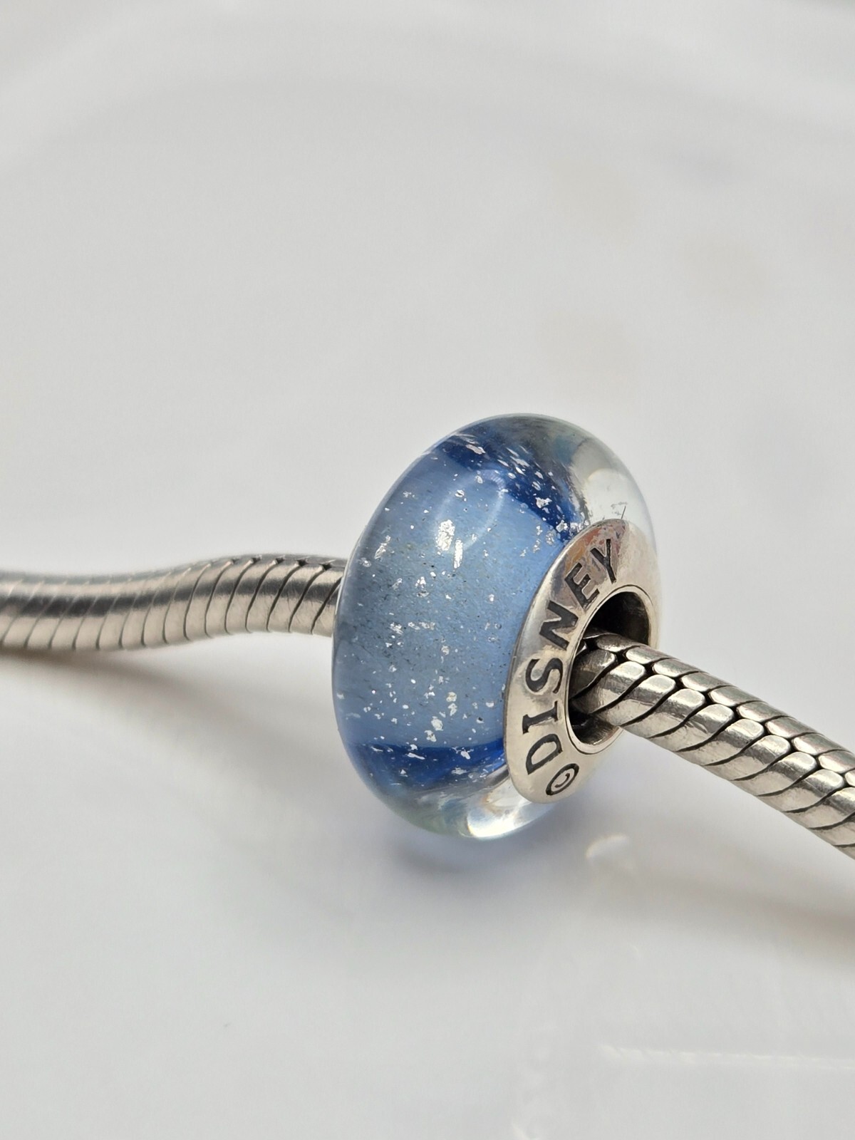 Pandora Disney Cinderella Signature Blue Murano Glass Charm