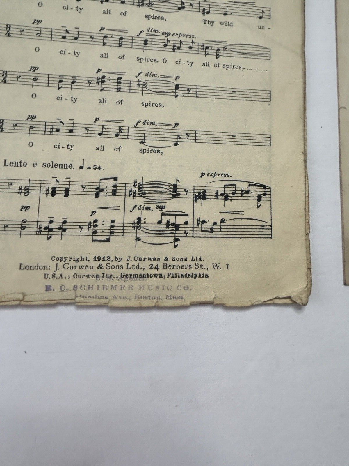 Vintage Sheet Music Choral Arrangements, Choirs Lot of 9