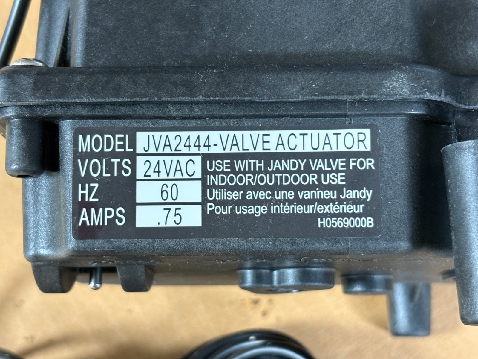 Jandy OEM Valve Actuator Packout Assembly 24VAC, JVA 2444 , 180 Degree NEW