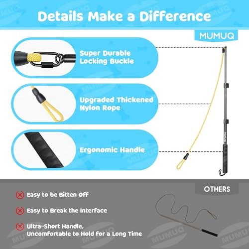 Dog Flirt Pole, Retractable Teasing Stick with Lure, Interactive Dog 40 Inch