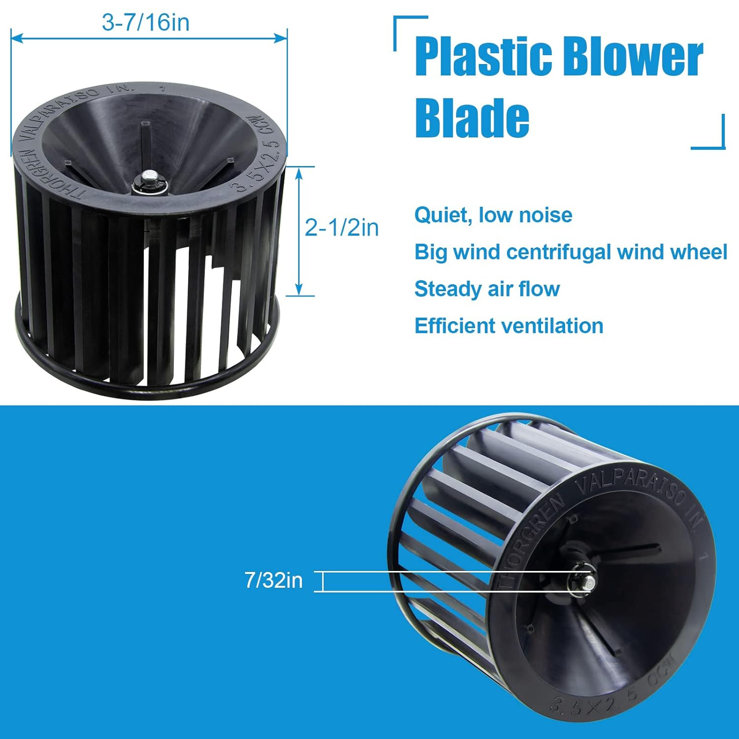 Upgraded Replacement Fan Blower Assembly S97009796 for Broan 162 & 164 Series