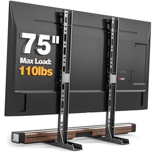 TAVR Universal Table Top TV Stand Mount, TV Legs for Most 20-75 Inch TVs,