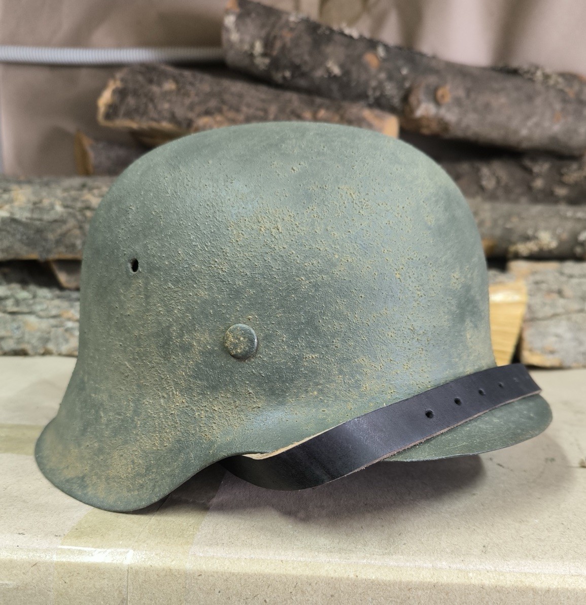 WW2 M42 German Helmet WWII M 42. Combat helmet size 64