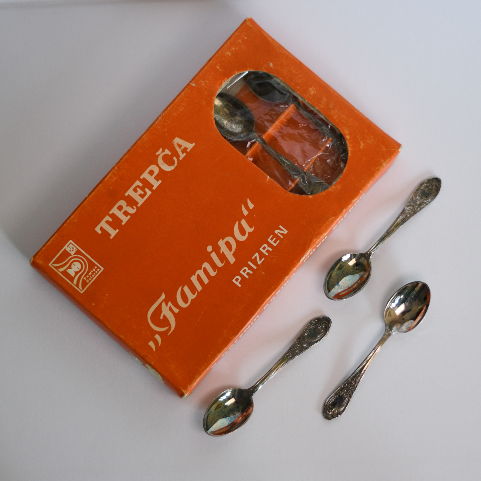 Vintage Famipa “Trepča” Teaspoons Set – Prizren – Original Box