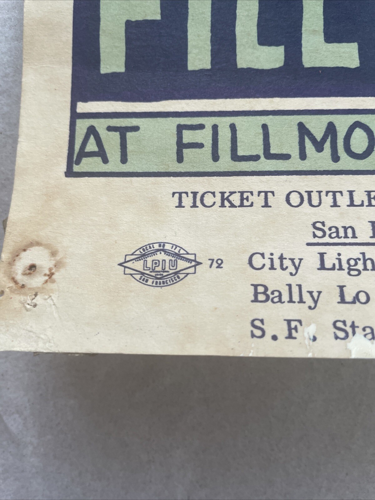 1966 Grateful Dead, Quicksilver, Mothers Of Invention, BG-9 Fillmore Poster