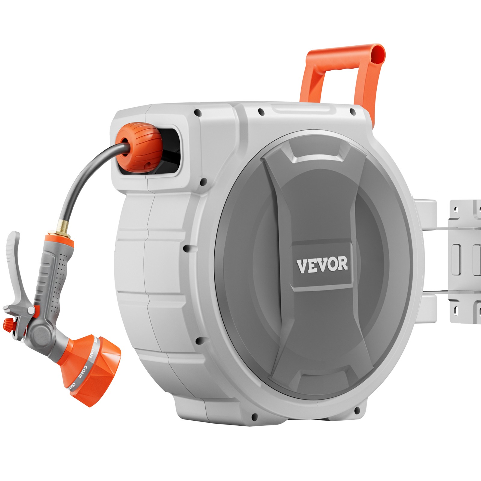 VEVOR Retractable Garden Hose Reel 5/8 in x 100 ft Wall Mounted