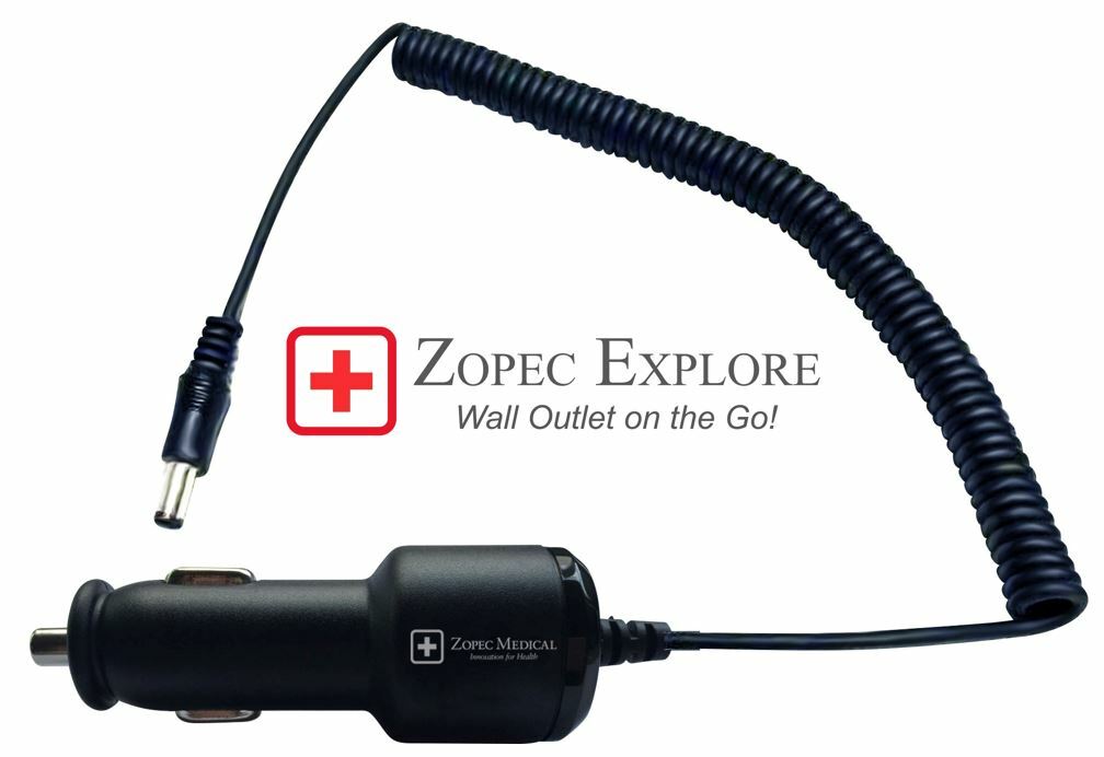 Zopec Explore Car Charger 12V DC for Explore 4000, 5500, 5700, & 8000 Batteries