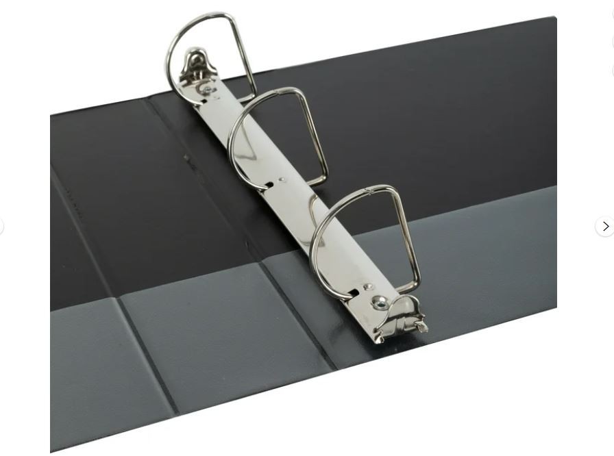 Pen+Gear 3-Ring Durable View Binder, 2" D-Rings, Black,1 Count