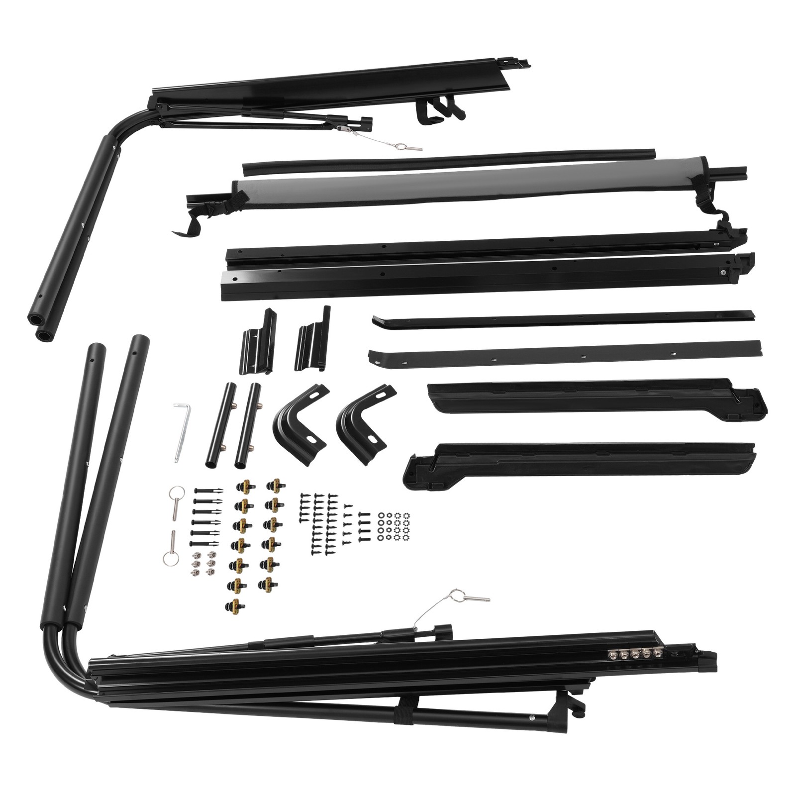 Complete Soft Top Hardware Frame Bow Kit For 1987-1995 Jeep Wrangler YJ