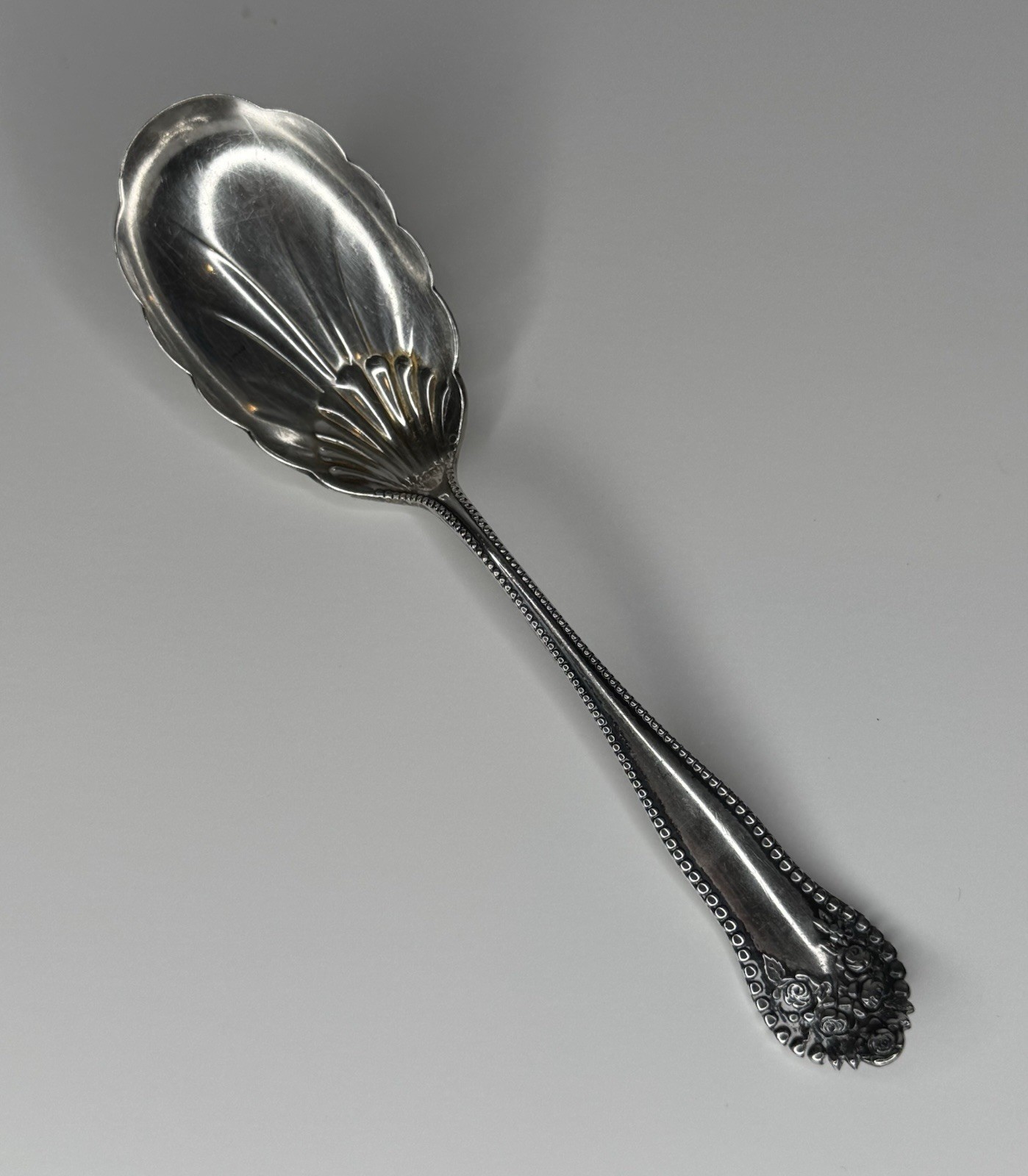 Antique Gorham Sterling Silver Scalloped Spoon Pattern: Lancaster 30g