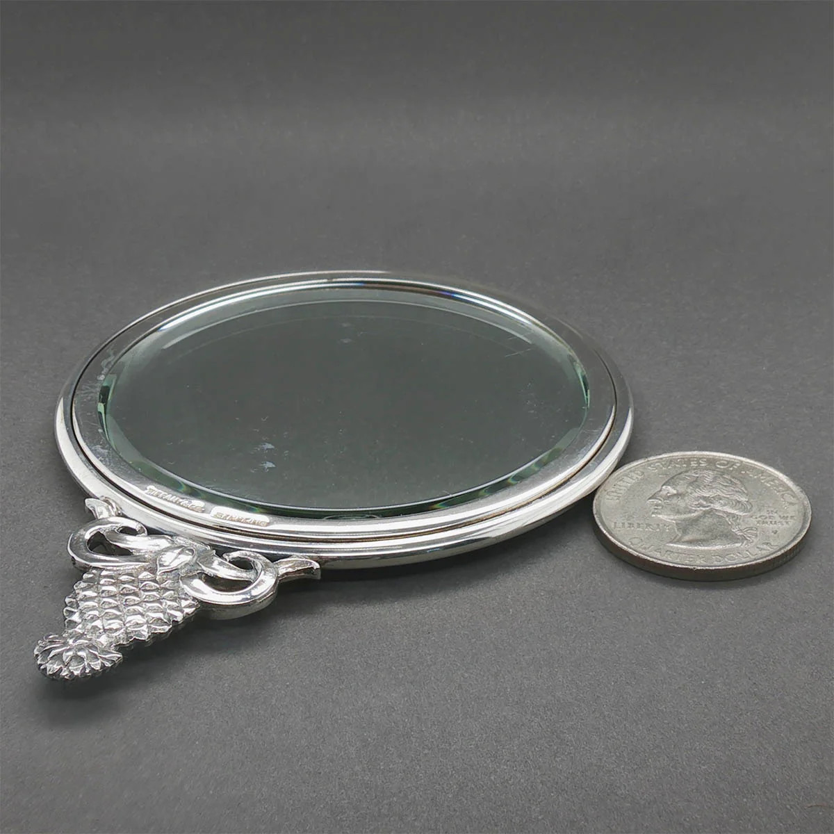 Estate Tiffany & Co. Sterling Silver Pineapple Pocket Mirror