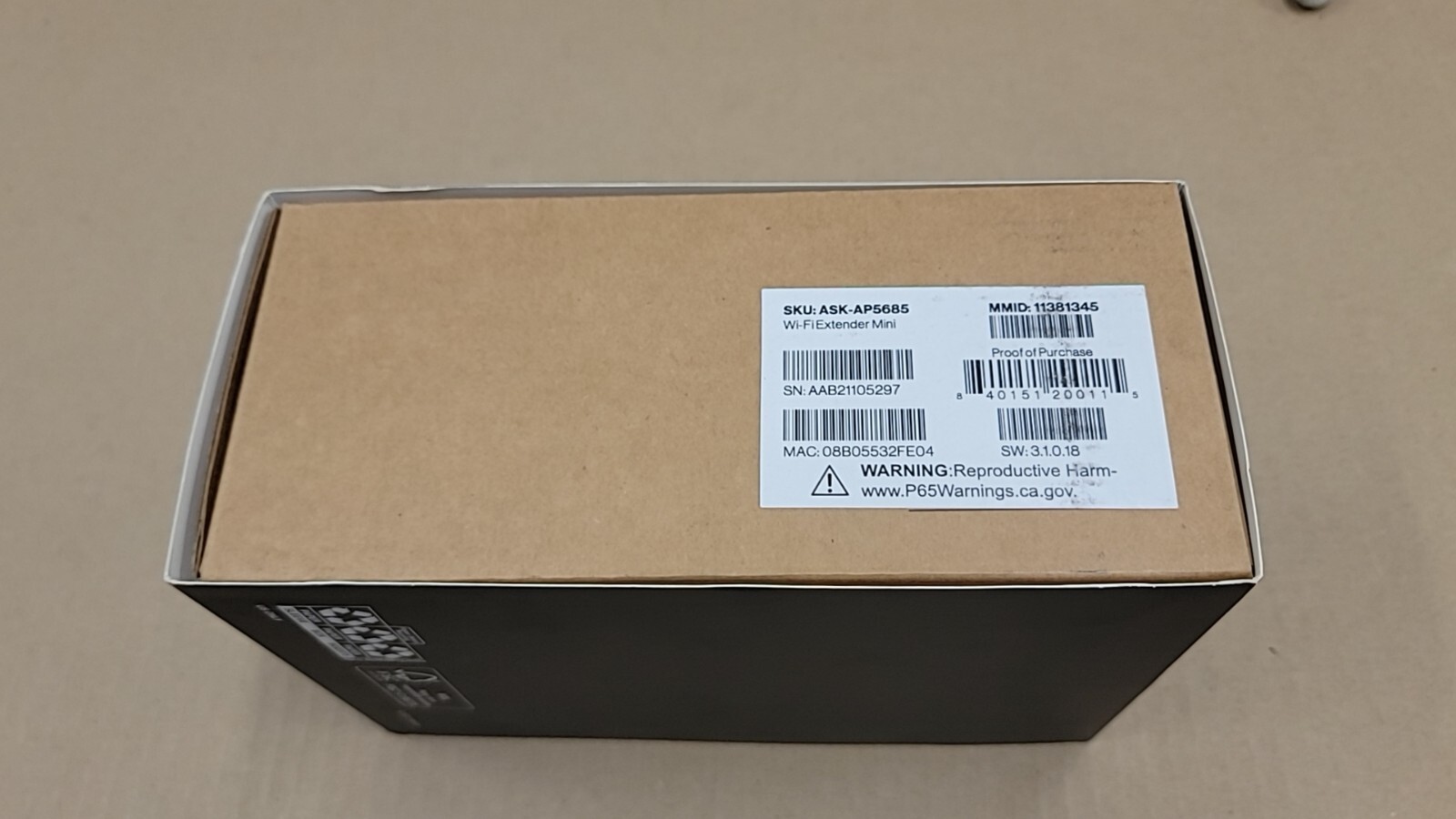 Verizon Wi-Fi Extender Mini (SKU: ASK-AP5685) New Open box