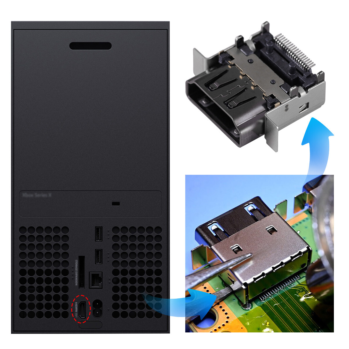 Wholesale New Replacement HDMI Connector Port Socket For Xbox Series X Game