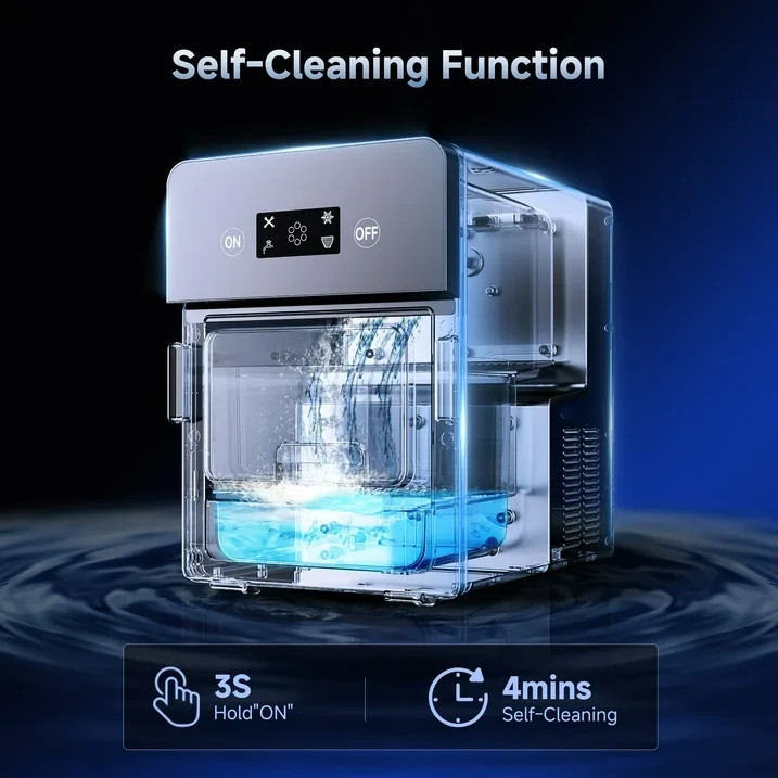 Simzlife Sphere Ice Maker,10 pcs/Hour, 150 pcs/Day,Clear Ice Ball Maker with Enh