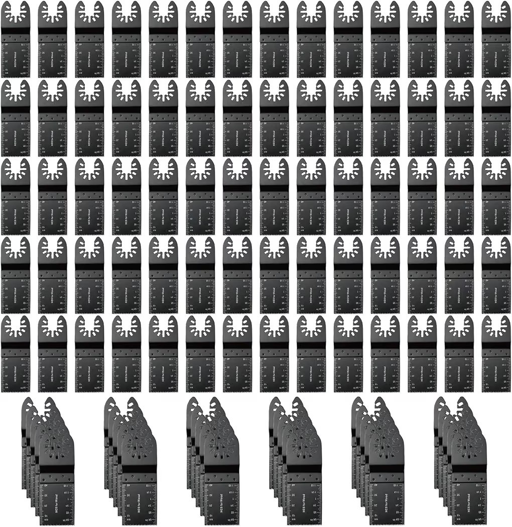 100 Pcs Oscillating Tool Blades, Professional Universal Oscillating Saw Blades
