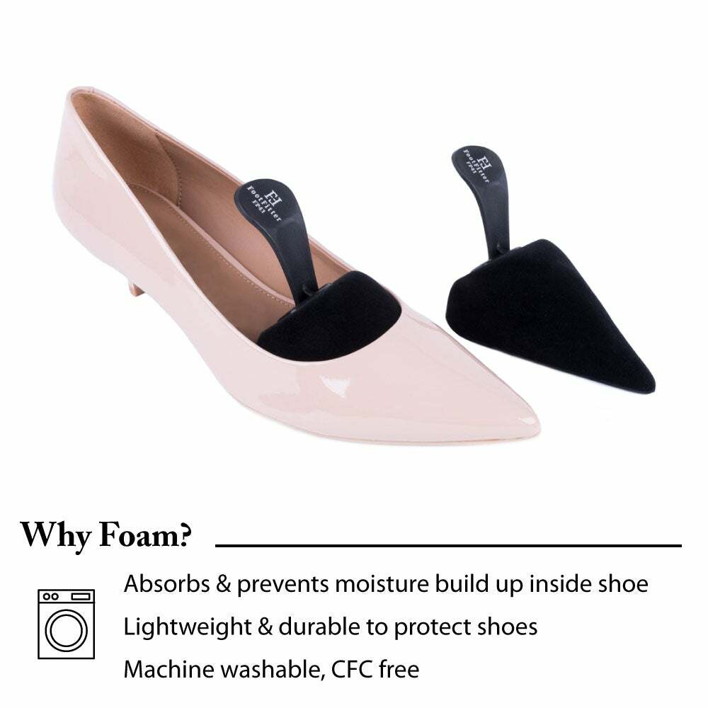FootFitter Pointed Toe Foam Shoe Tree with Handle, Women's Large Sizes (8.5-11)