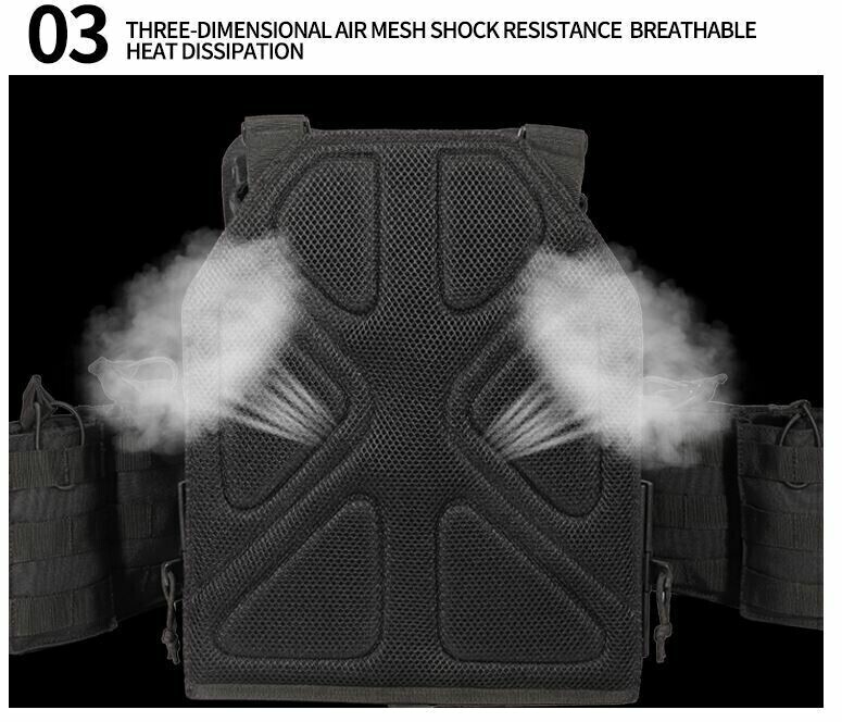 Urban Assault Ghost Camo Tactical Vest Plate Carrier With Level III Armor Plates