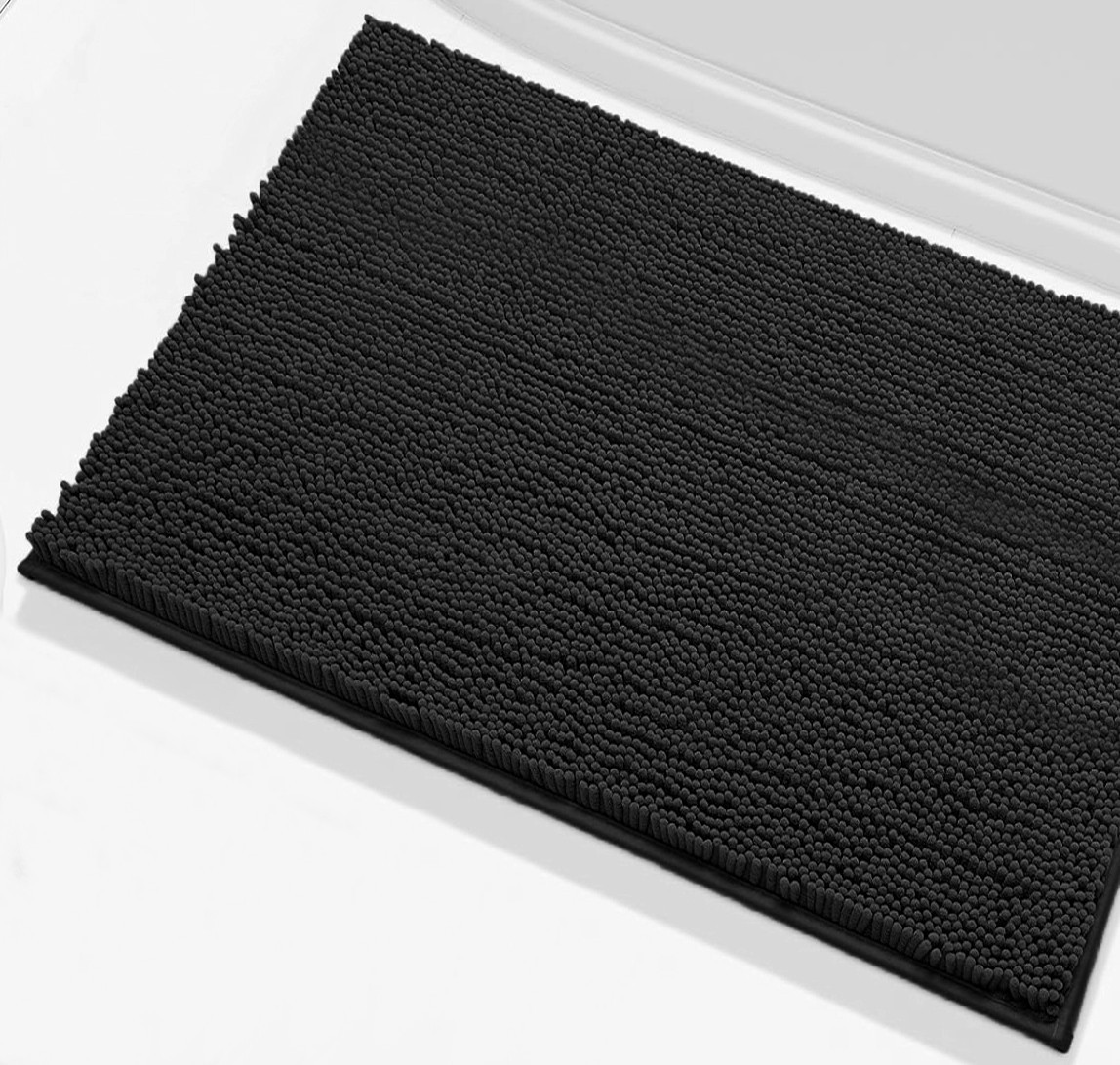 23"x15" - Soft Cozy Plush Chenille Bath Mat Highly Absorbent Bathroom Rug