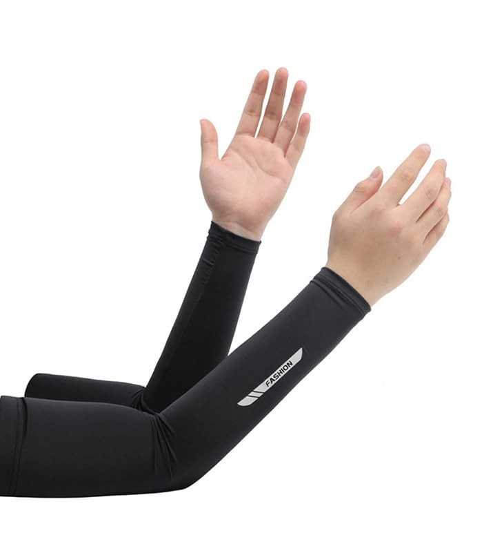 3 Pairs UV Sun Protection Arm Sleeves for Men Women - Compression Sun Sleeves...