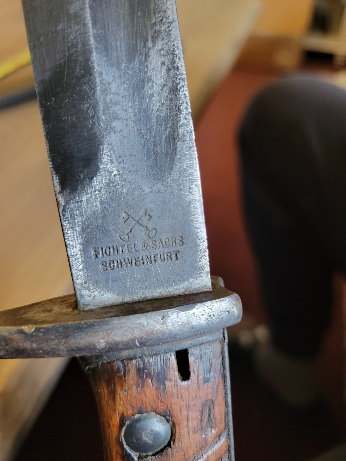 EXCELLENT! WWI German Mauser Butcher Blade Bayonet & Sheath