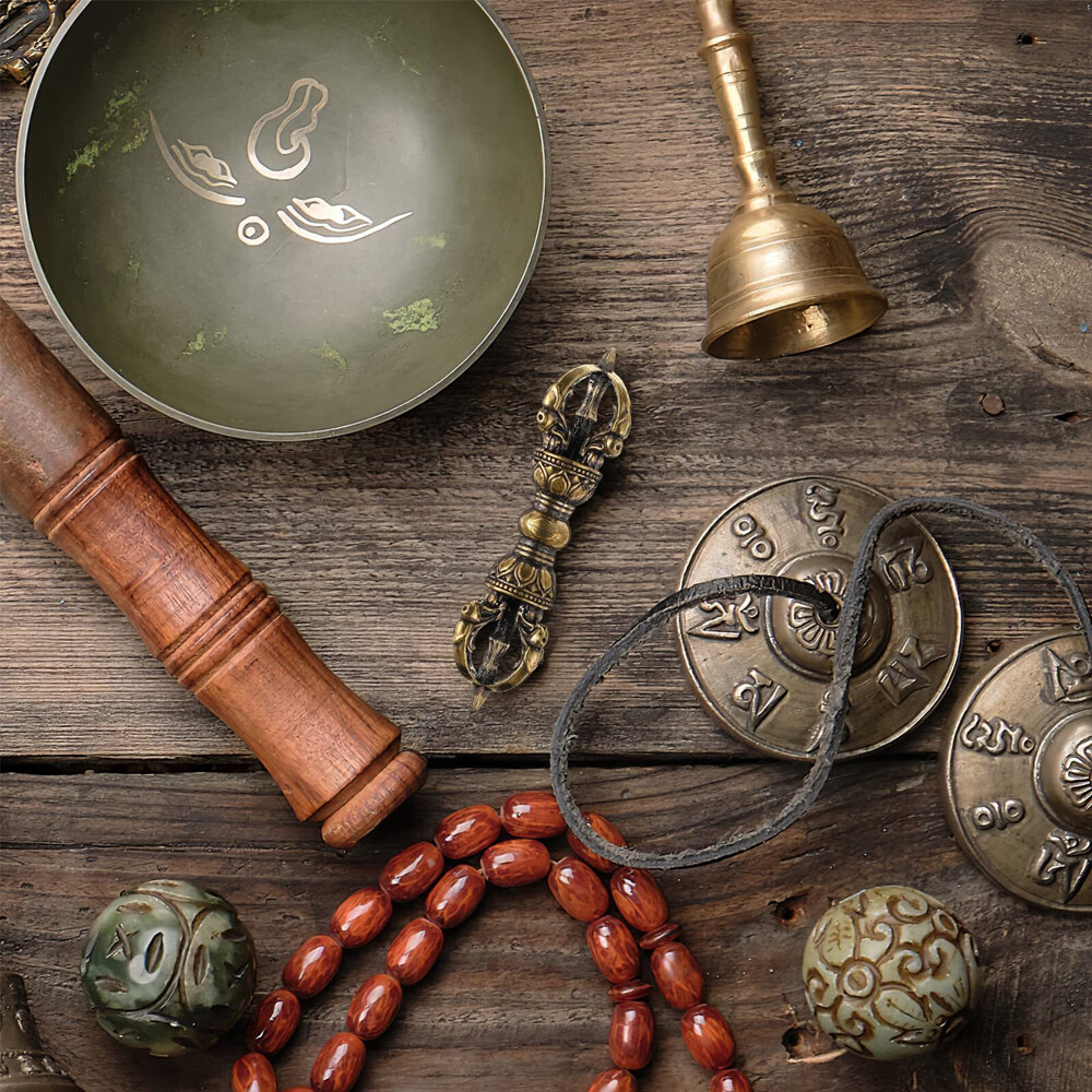 Tibetan Buddhism Dorje Vajra Phurba: Brass Amulet Handmade Nepal Collectibles US