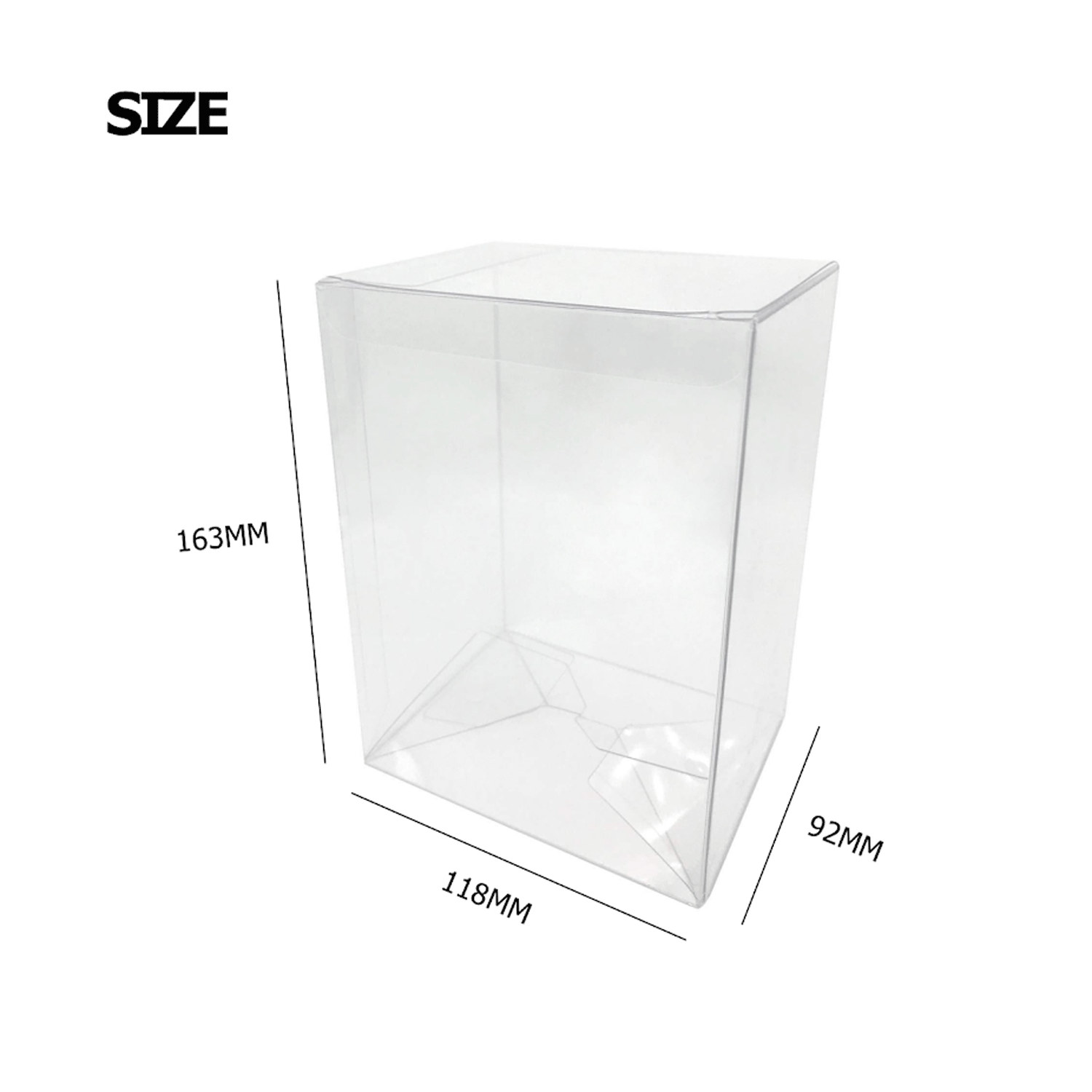 Lot 5 20 50 100 Pop Protector Cases (0.4mm) for 4" Funko POP! Vinyl Figures Box