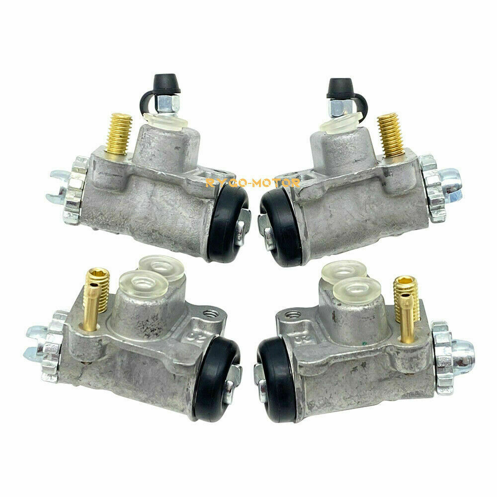 4xFront Brake Wheel Cylinders W/Shoes Hole Plug Kit for Honda Foreman 450 TRX450