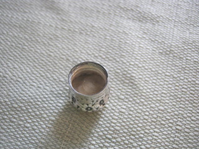 Antique Gorham Whiting Sterling Repousse Top Perfume Scent Bottle, 925 Fine